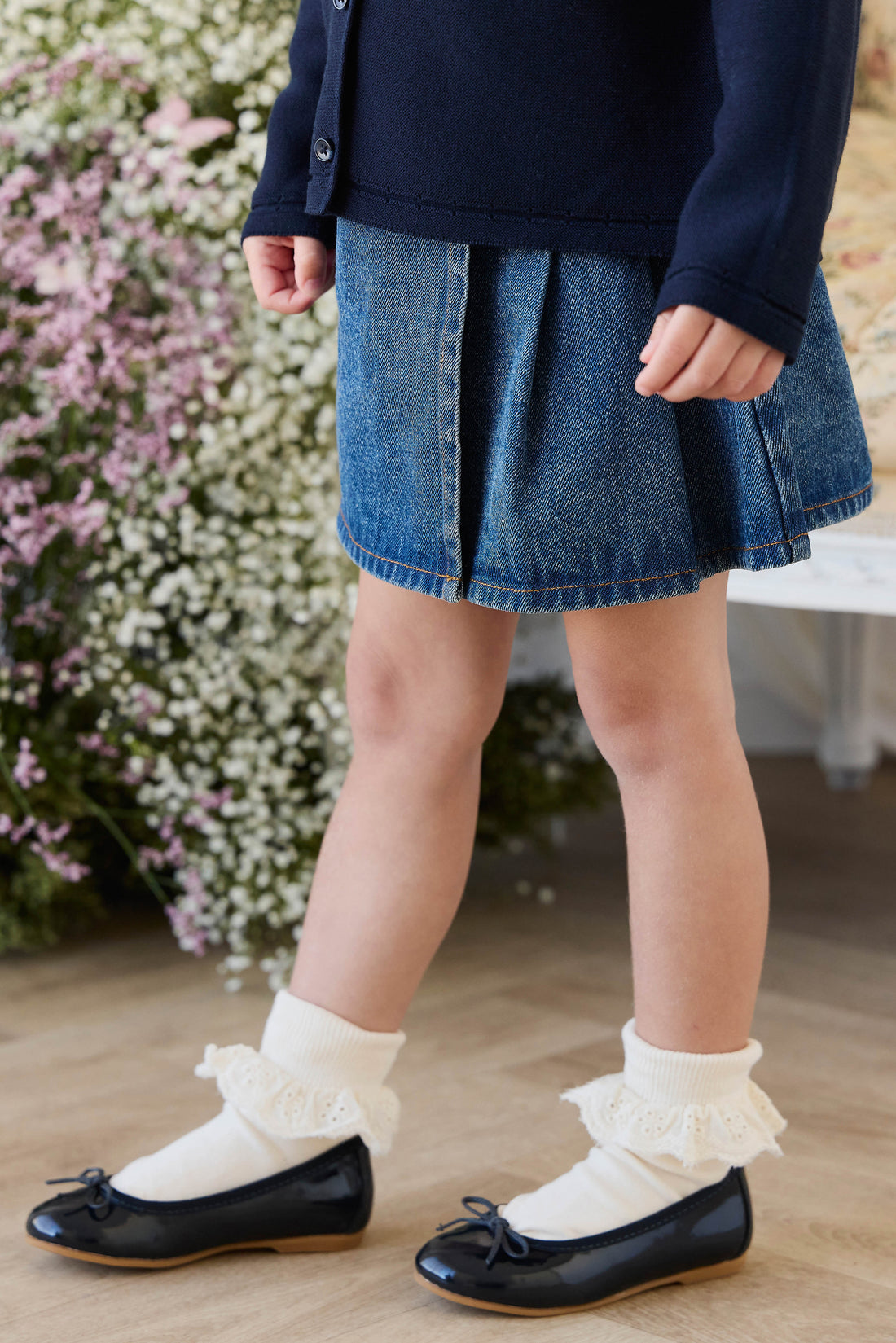 Beatrice Skirt - Classic Denim Childrens Skirt from Jamie Kay NZ