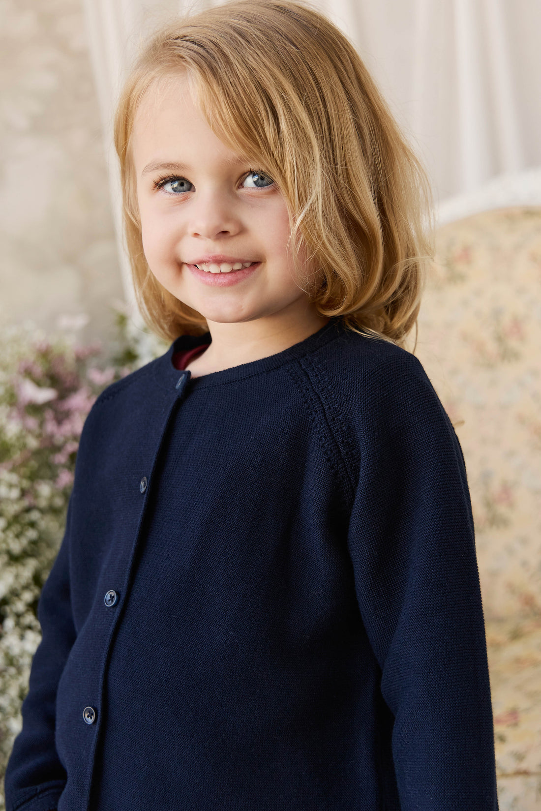 Delaney Knitted Cardigan - Starry Night Childrens Cardigan from Jamie Kay NZ