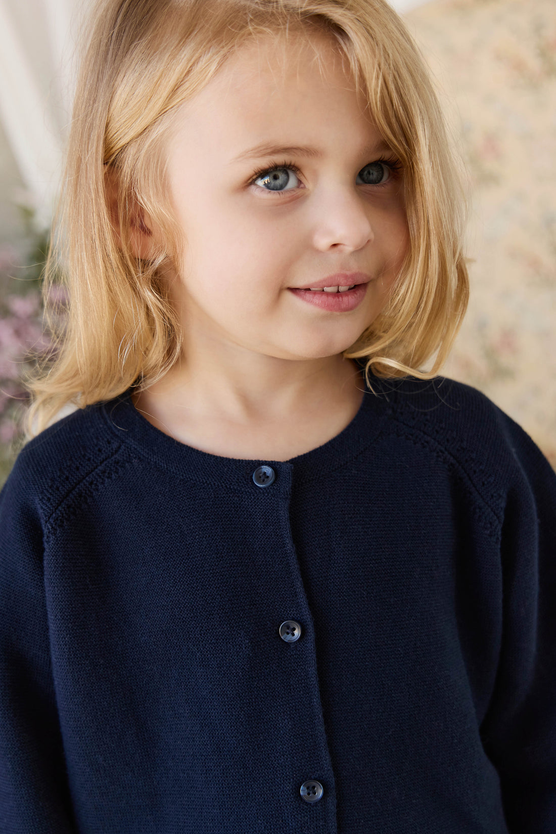 Delaney Knitted Cardigan - Starry Night Childrens Cardigan from Jamie Kay NZ