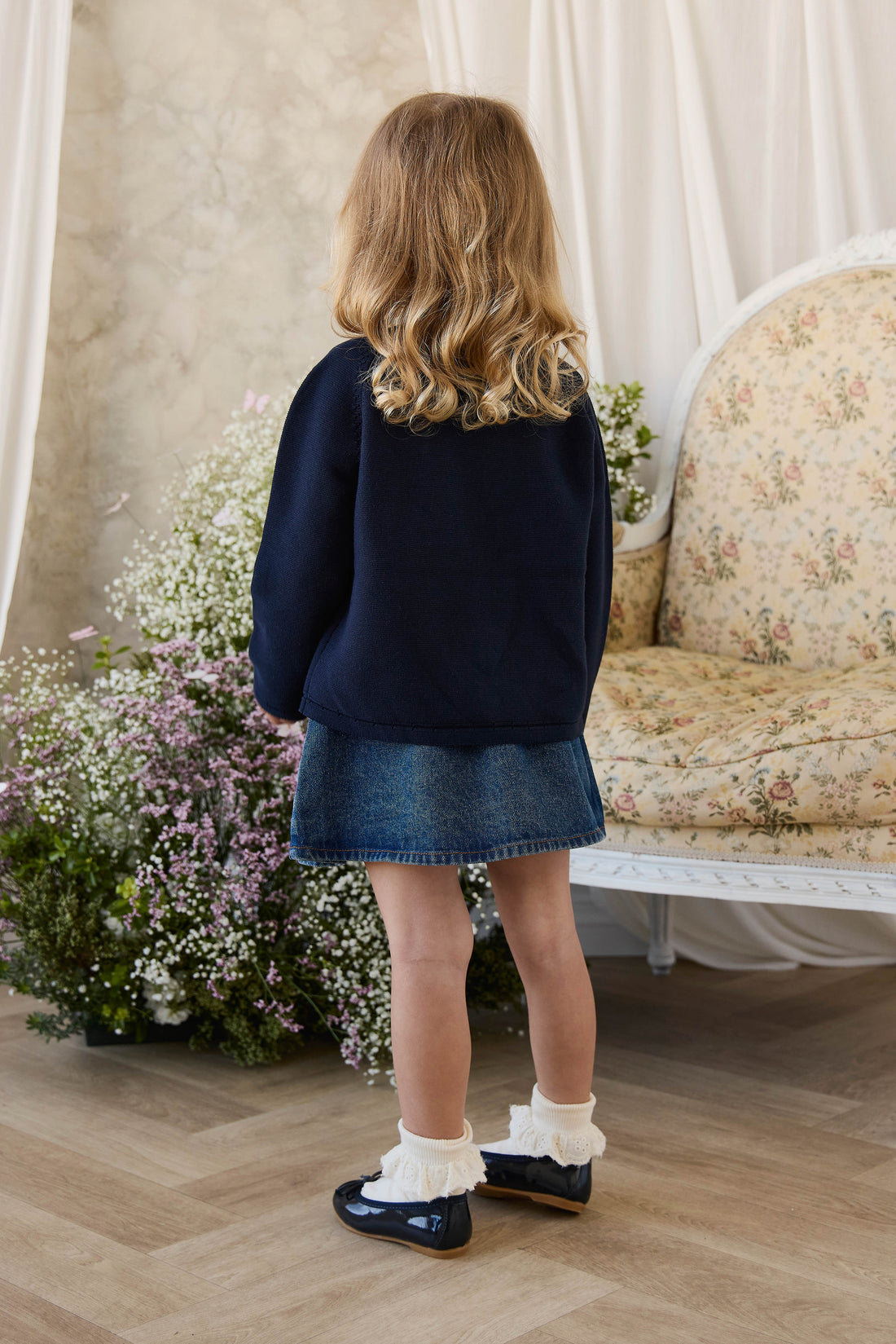 Delaney Knitted Cardigan - Starry Night Childrens Cardigan from Jamie Kay NZ