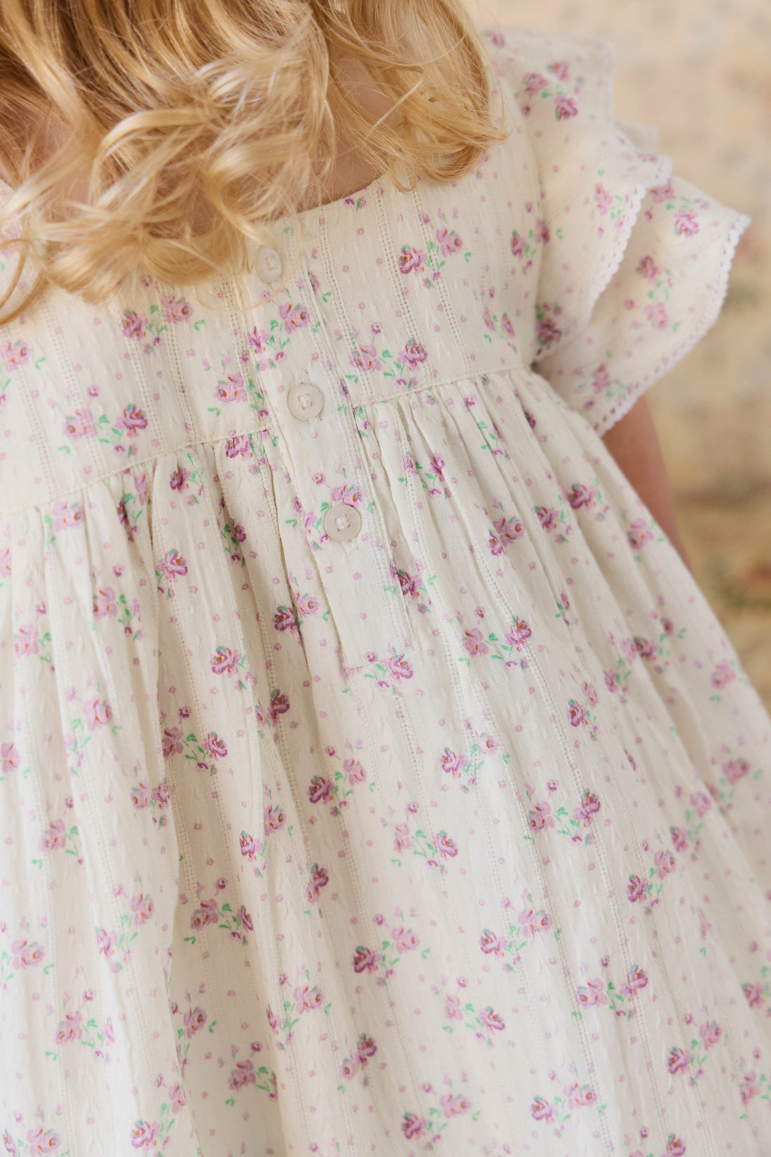 Organic Cotton Caroline Dress - Molly Lilac Childrens Dress from Jamie Kay NZ
