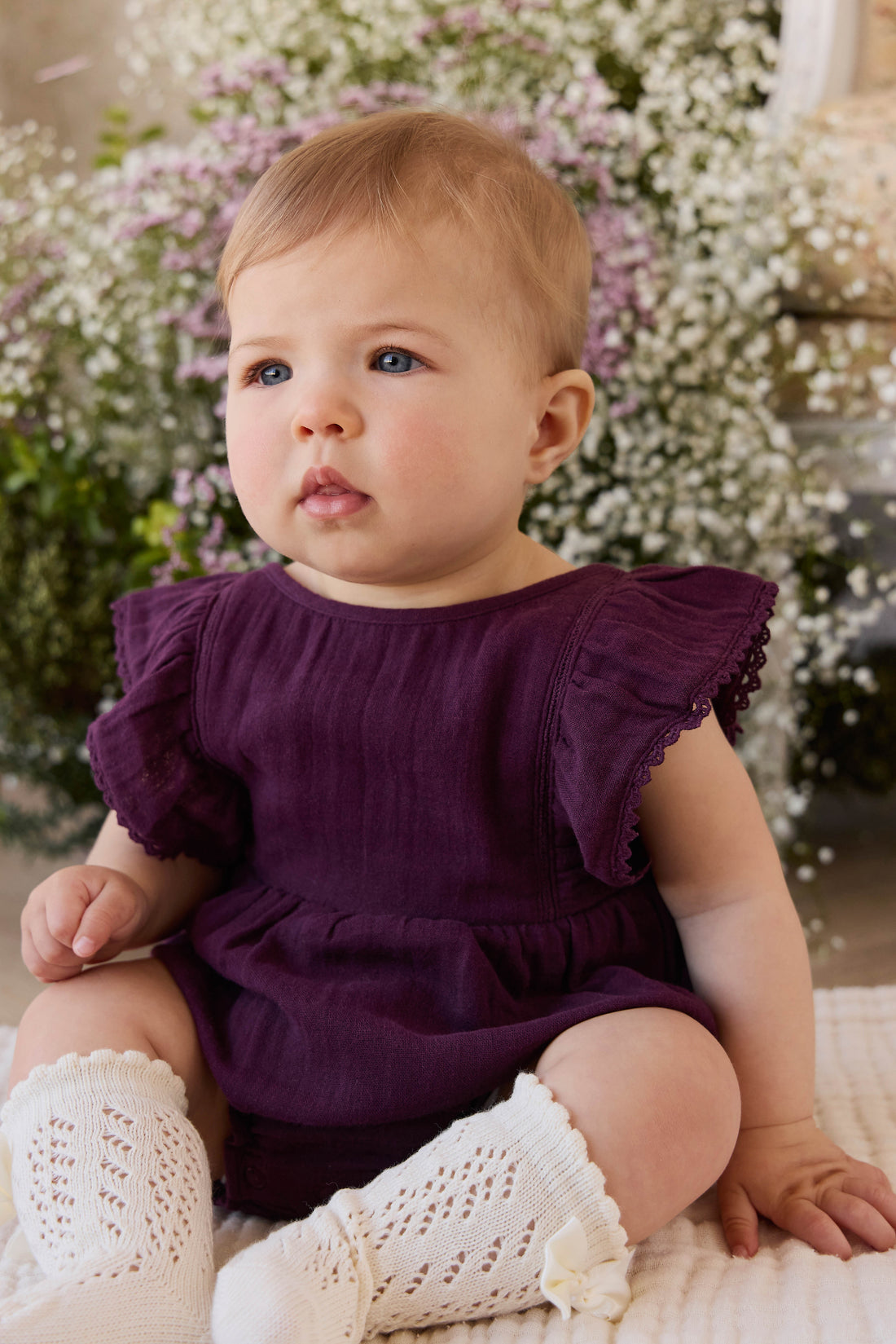 Charlotte Socks - Milk Childrens Socks from Jamie Kay NZ