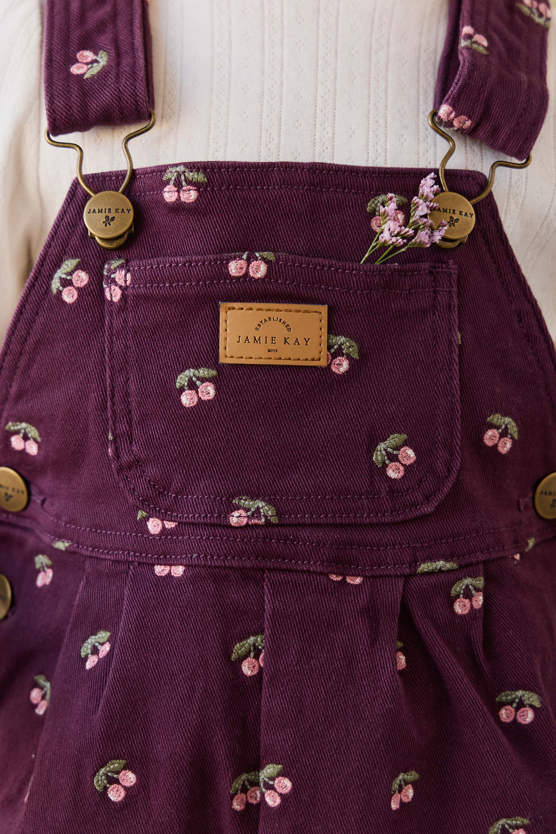 Blair Overall - Cherry Fig Childrens Overall from Jamie Kay NZ