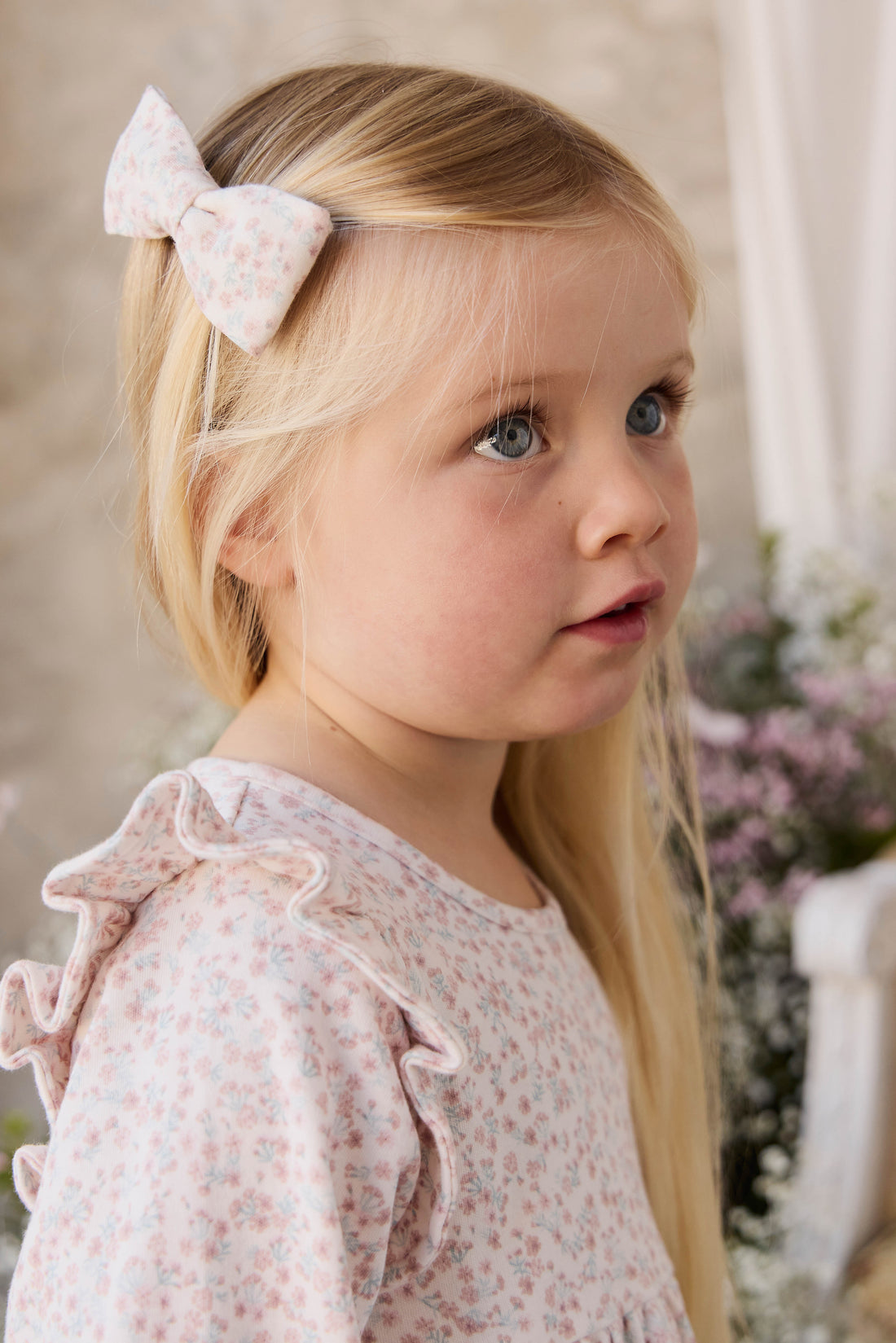 Organic Cotton Desiree Bow - Posy Milk Childrens Bow from Jamie Kay NZ