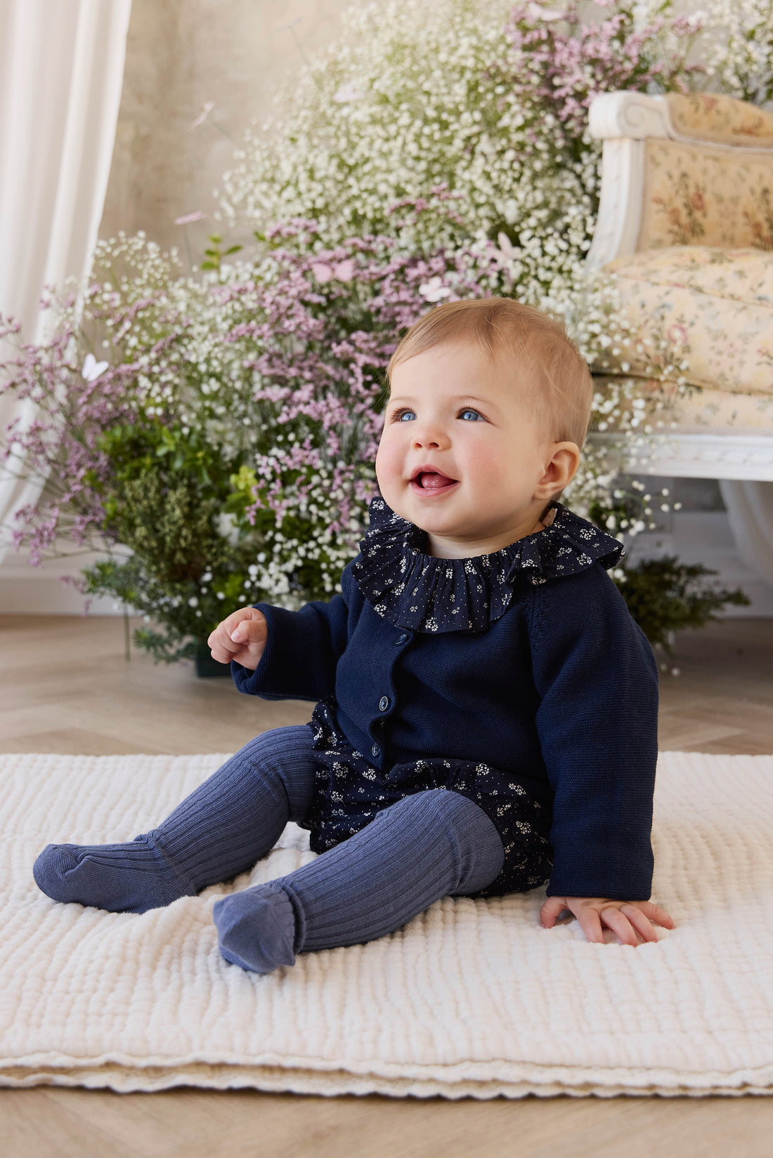 Delaney Knitted Cardigan - Starry Night Childrens Cardigan from Jamie Kay NZ