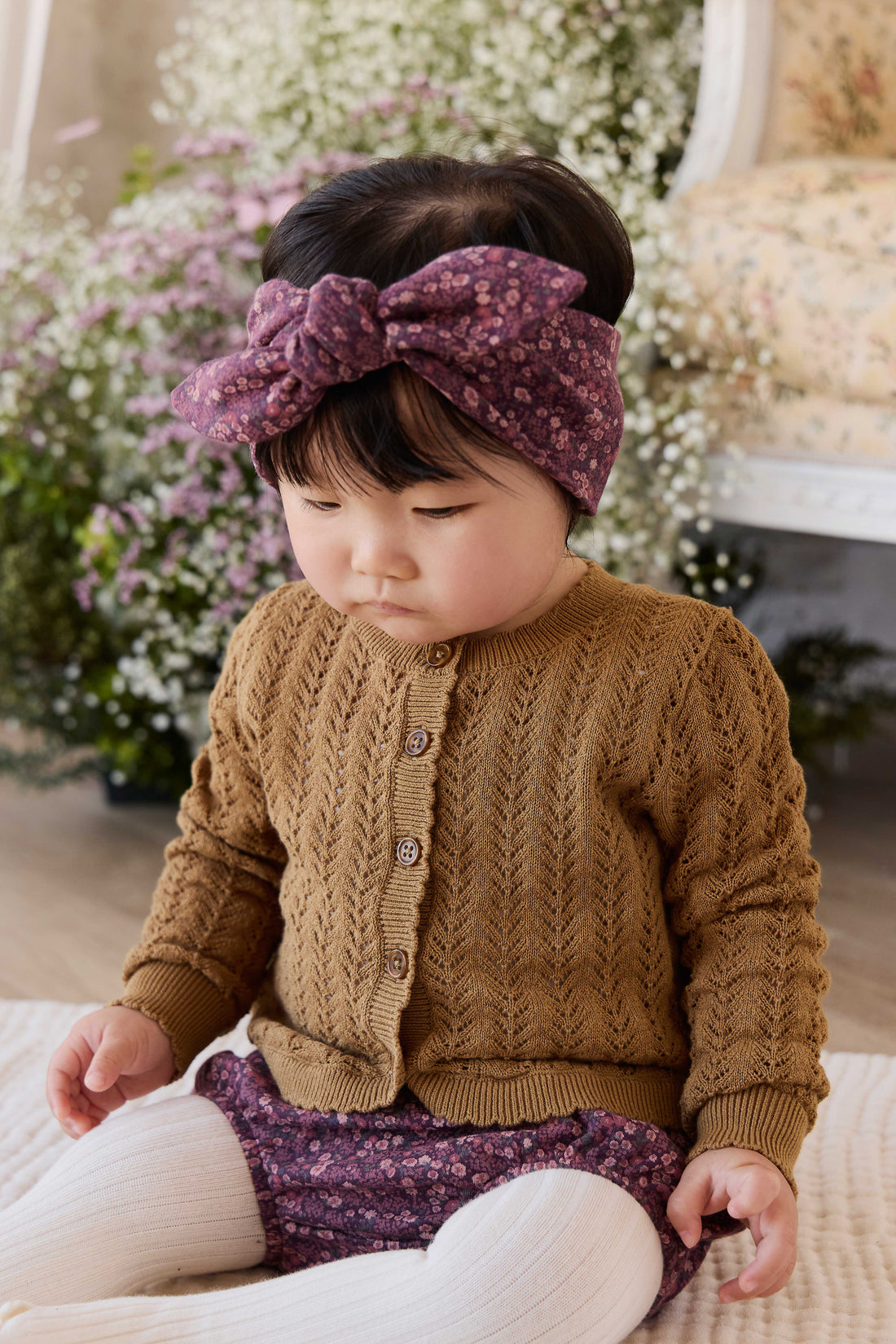 Organic Cotton Classic Bloomer - Fig Floral Childrens Bloomer from Jamie Kay NZ