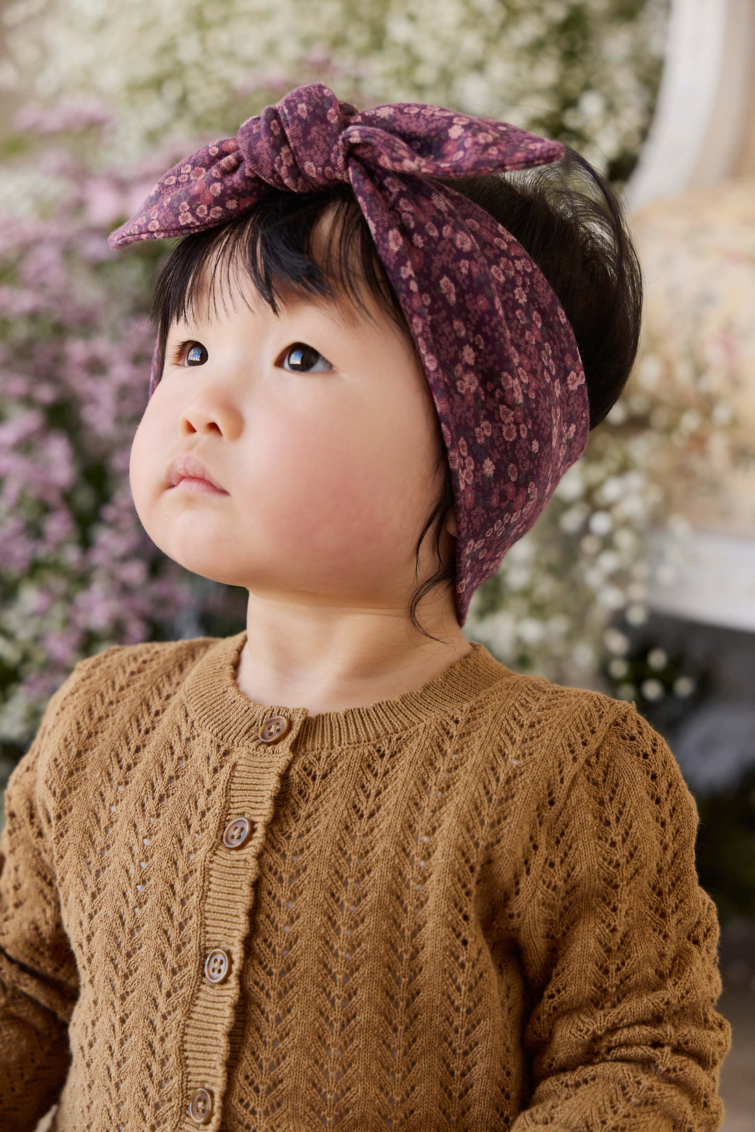 Organic Cotton Headband - Fig Floral Childrens Headband from Jamie Kay NZ