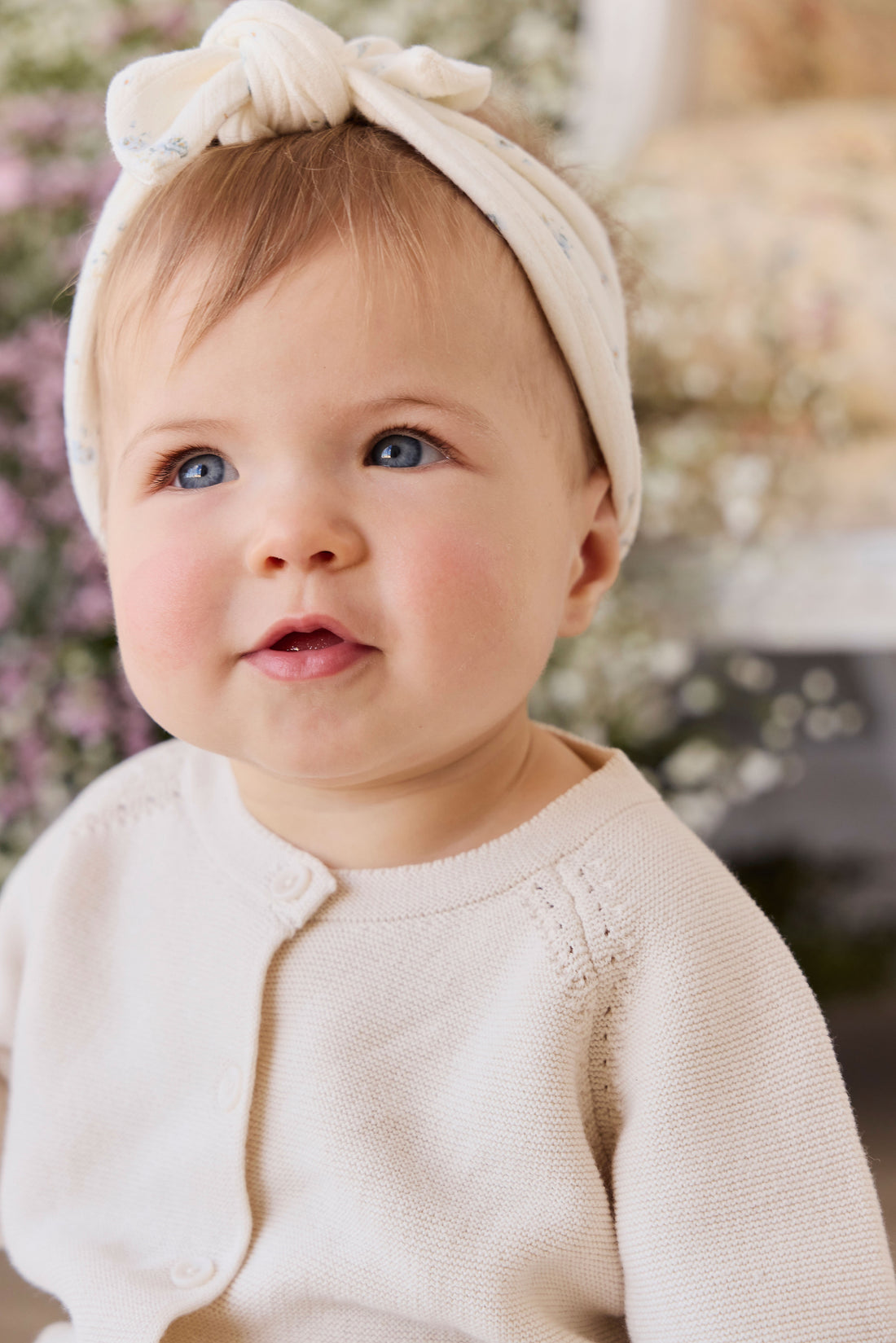 Delaney Knitted Cardigan - Vanilla Childrens Cardigan from Jamie Kay NZ