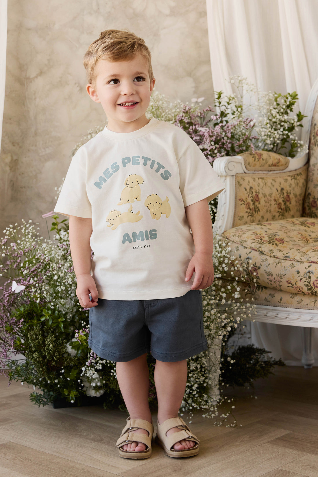 Organic Cotton Bjorn Tee - Pristine Childrens Top from Jamie Kay NZ
