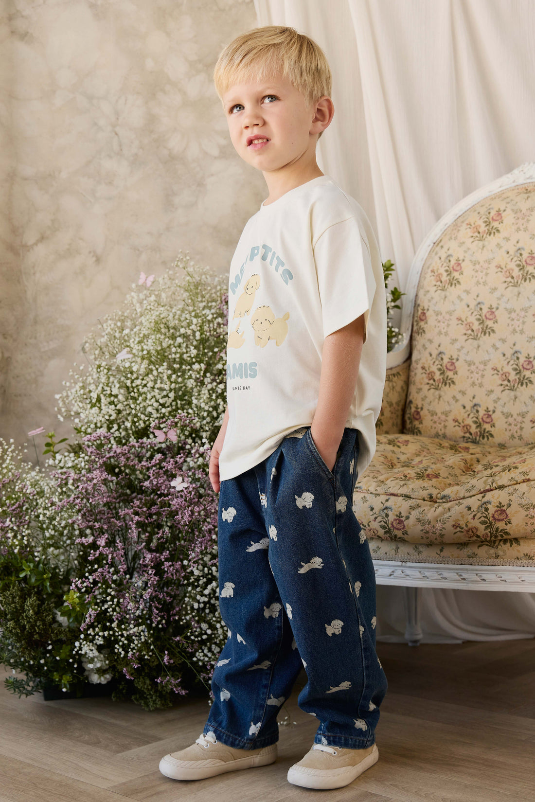 Organic Cotton Bjorn Tee - Pristine Childrens Top from Jamie Kay NZ