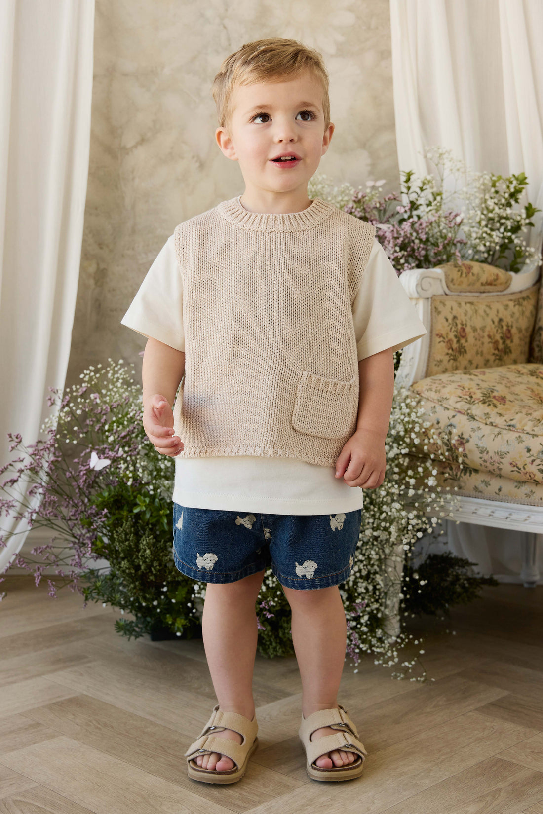 Reid Denim Short - Finnegan Denim Childrens Shorts from Jamie Kay NZ