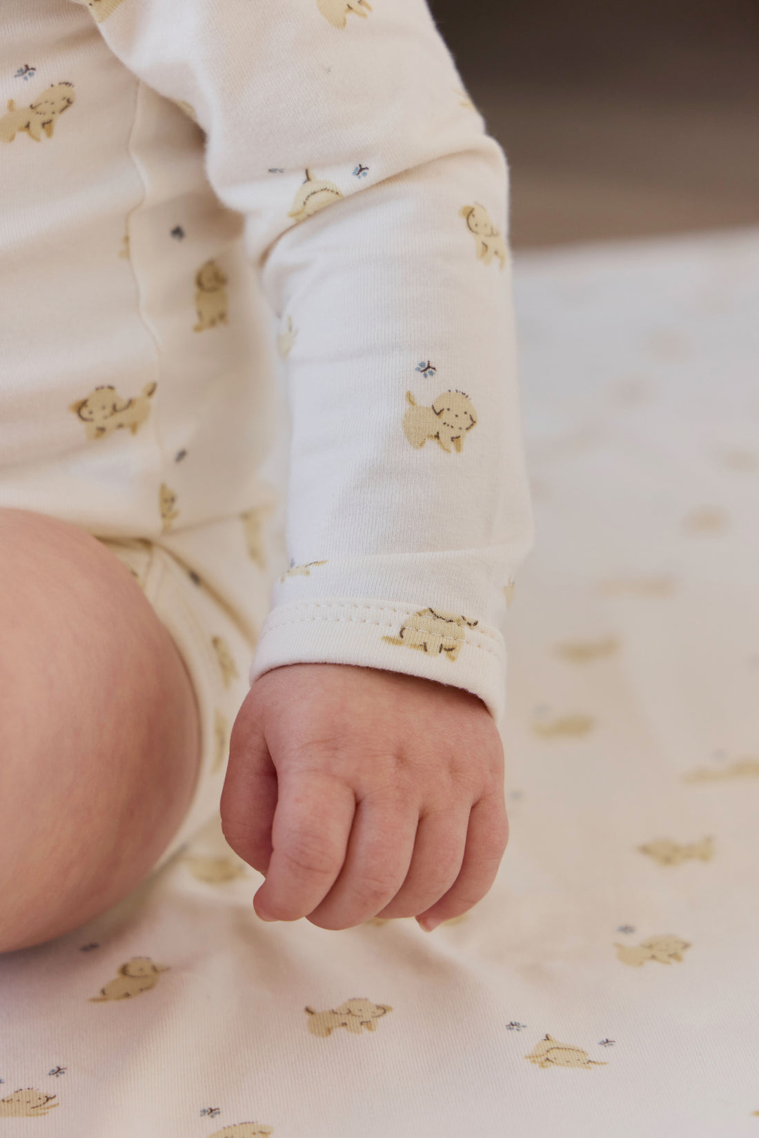 Organic Cotton Cassius Long Sleeve Bodysuit - Playful Honey Childrens Bodysuit from Jamie Kay NZ