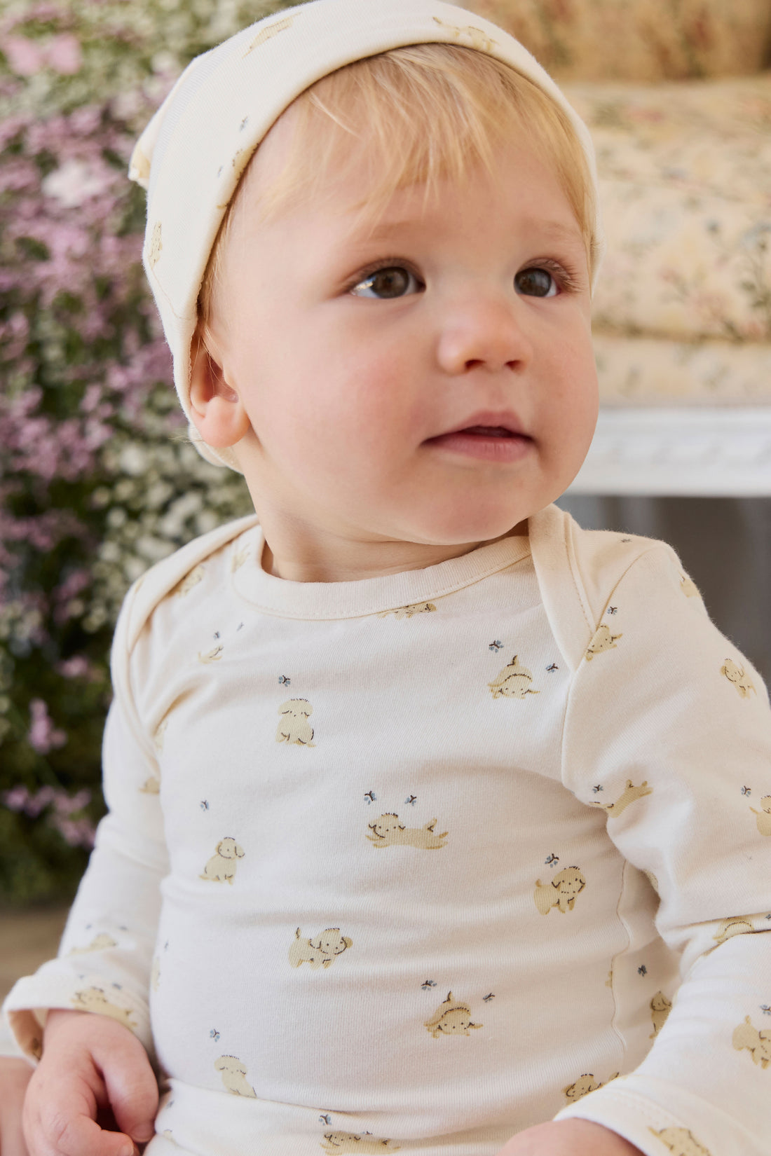Organic Cotton Cassius Long Sleeve Bodysuit - Playful Honey Childrens Bodysuit from Jamie Kay NZ