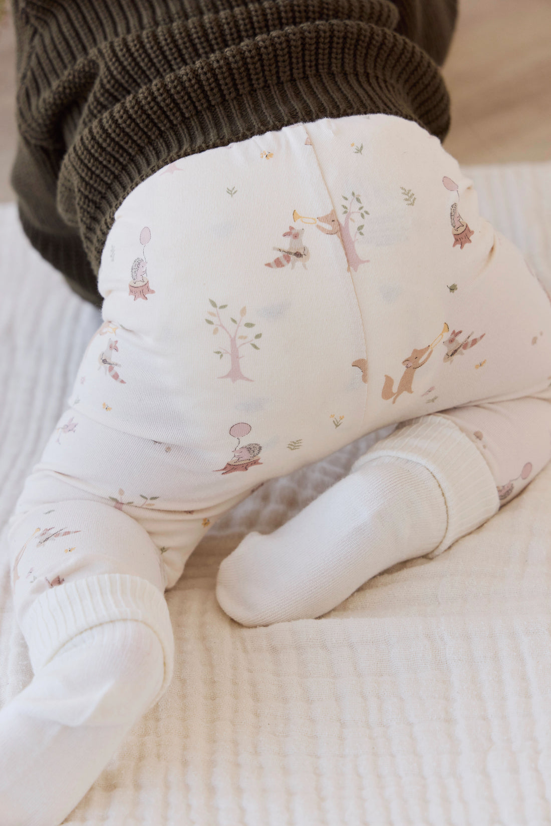 Organic Cotton Everyday Legging - Party Animals Childrens Legging from Jamie Kay NZ