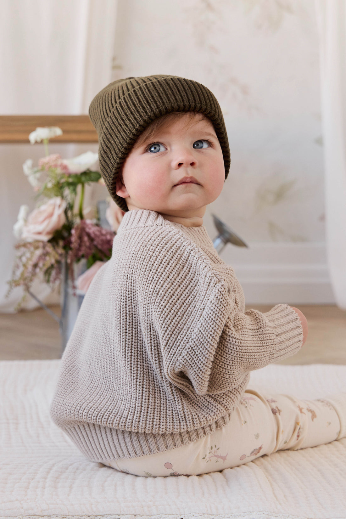 Johan Knit Jumper - Hessian Childrens Jumper from Jamie Kay NZ