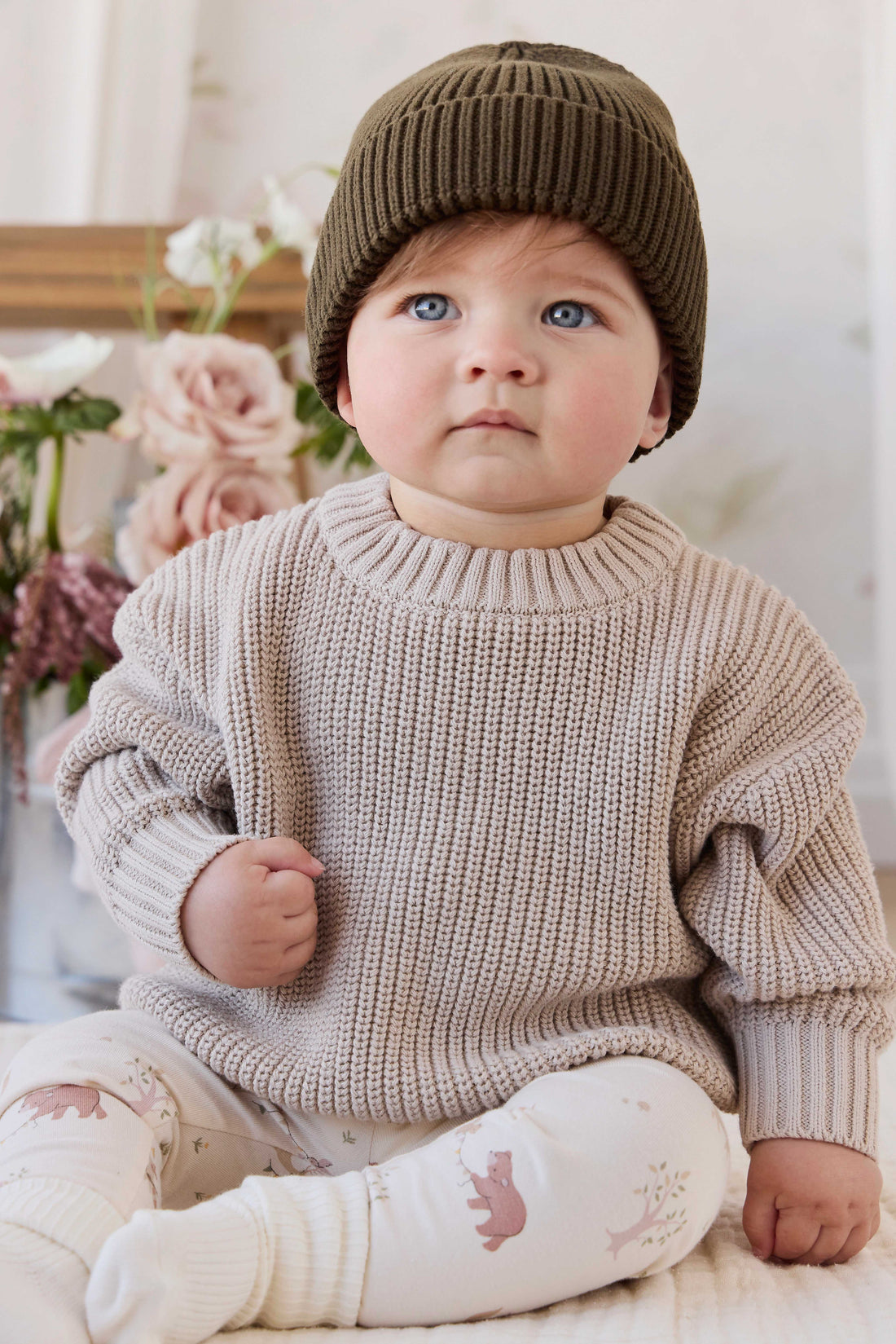 Johan Knit Jumper - Hessian Childrens Jumper from Jamie Kay NZ