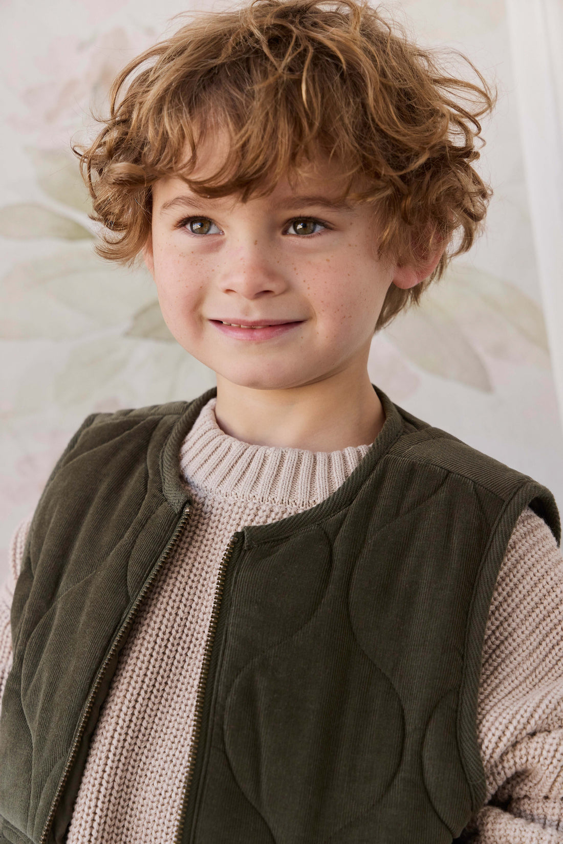 Conner Vest - Oregano Childrens Vest from Jamie Kay NZ