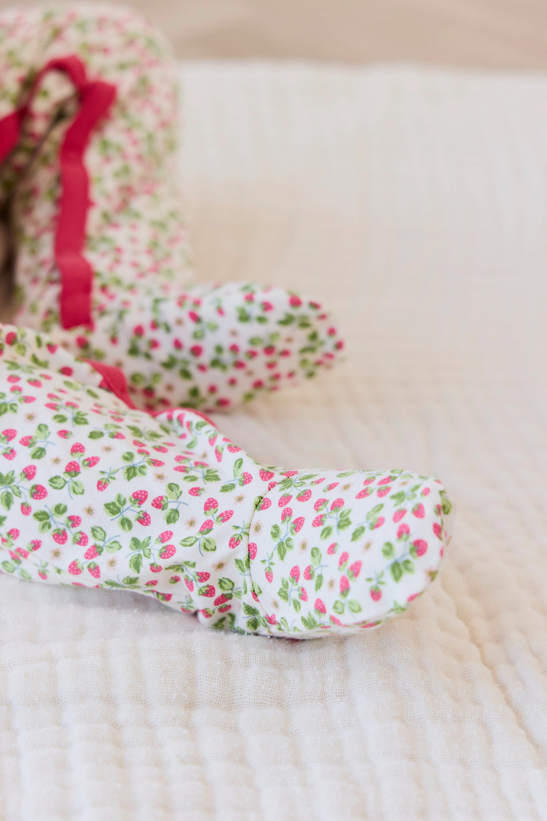 Organic Cotton Murphy Onepiece - Cottage Strawberries Childrens Onepiece from Jamie Kay NZ