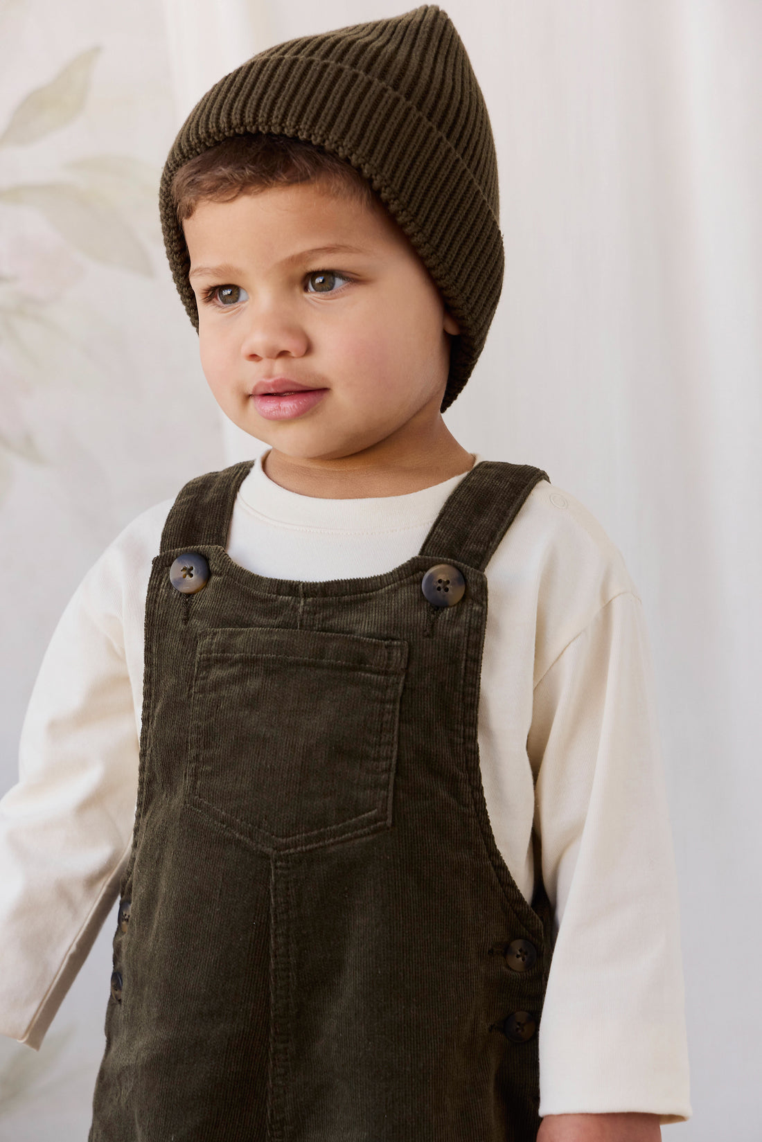 Walton Overall - Deep Olive Childrens Overall from Jamie Kay NZ