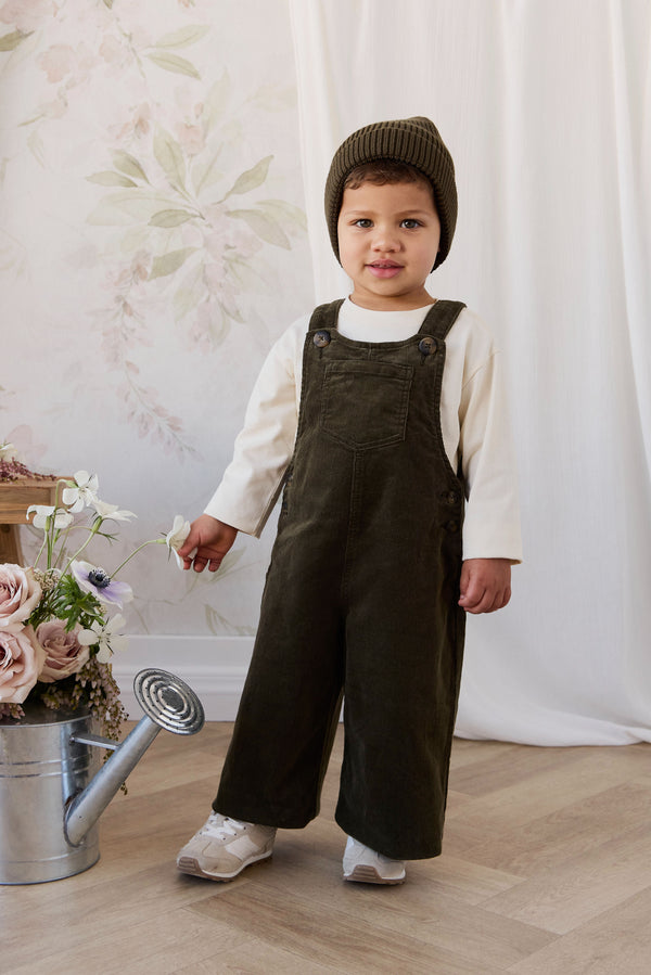 Walton Overall - Deep Olive Childrens Overall from Jamie Kay NZ