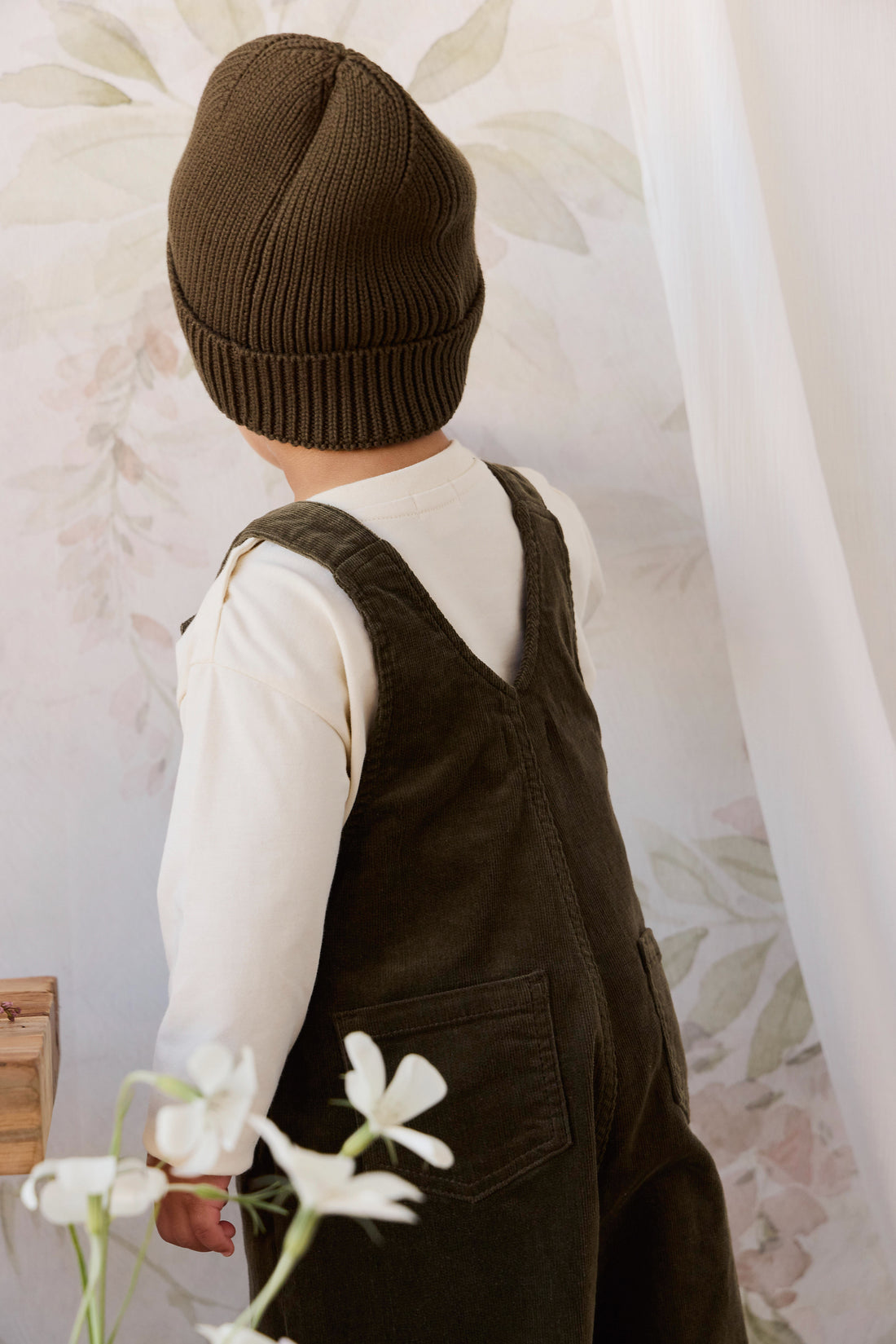 Walton Overall - Deep Olive Childrens Overall from Jamie Kay NZ
