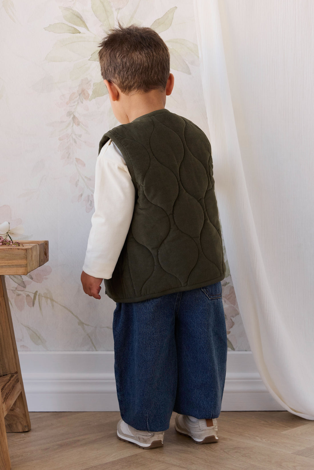 Conner Vest - Oregano Childrens Vest from Jamie Kay NZ