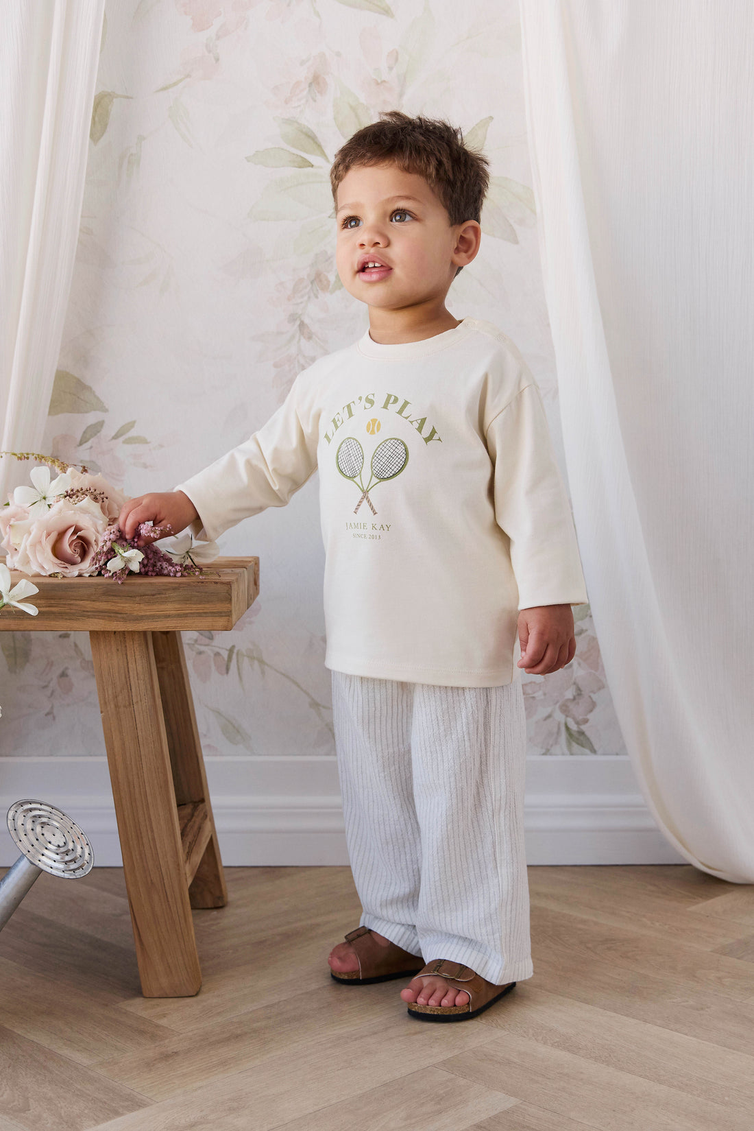 Organic Cotton Marshall Long Sleeve Top - Lets Play Tofu Childrens Top from Jamie Kay NZ