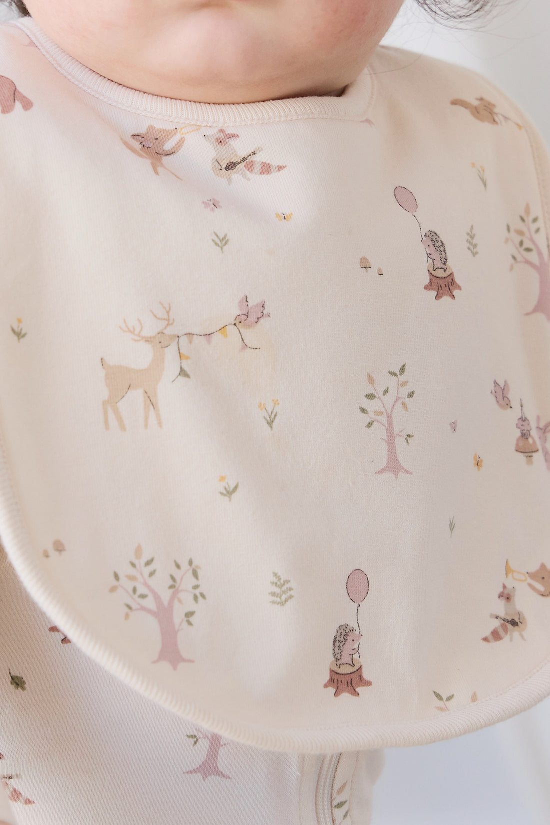 Organic Cotton Bib - Party Animals Childrens Bib from Jamie Kay NZ