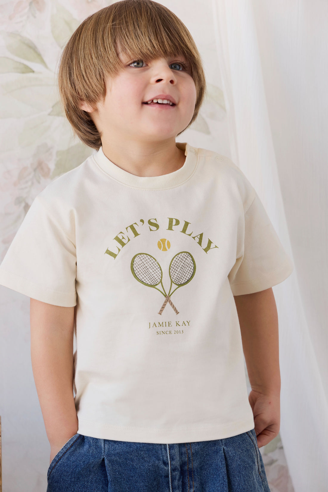 Organic Cotton Bjorn Tee - Lets Play Tofu Childrens Top from Jamie Kay NZ