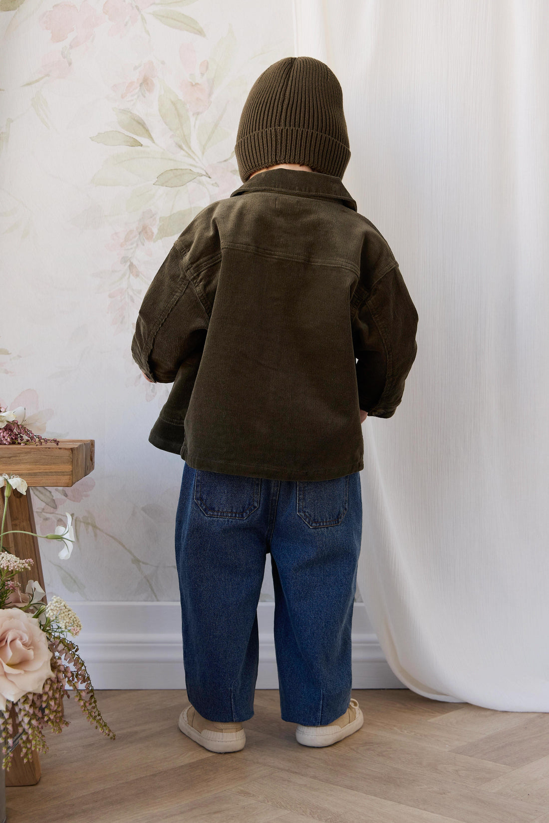 Alvin Jacket - Deep Olive Childrens Jacket from Jamie Kay NZ