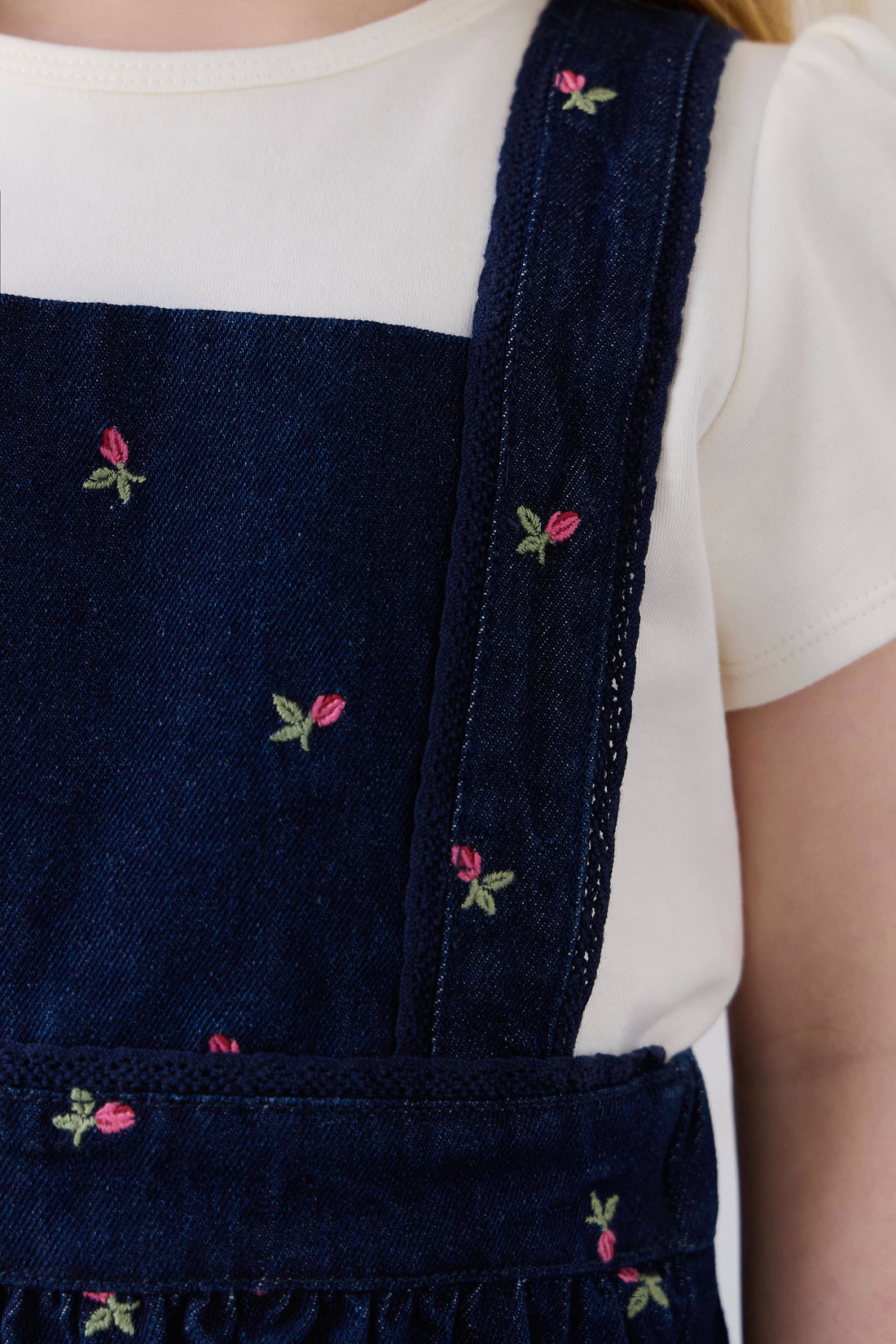 Dovie Overall - Rosebud Denim Childrens Overall from Jamie Kay NZ