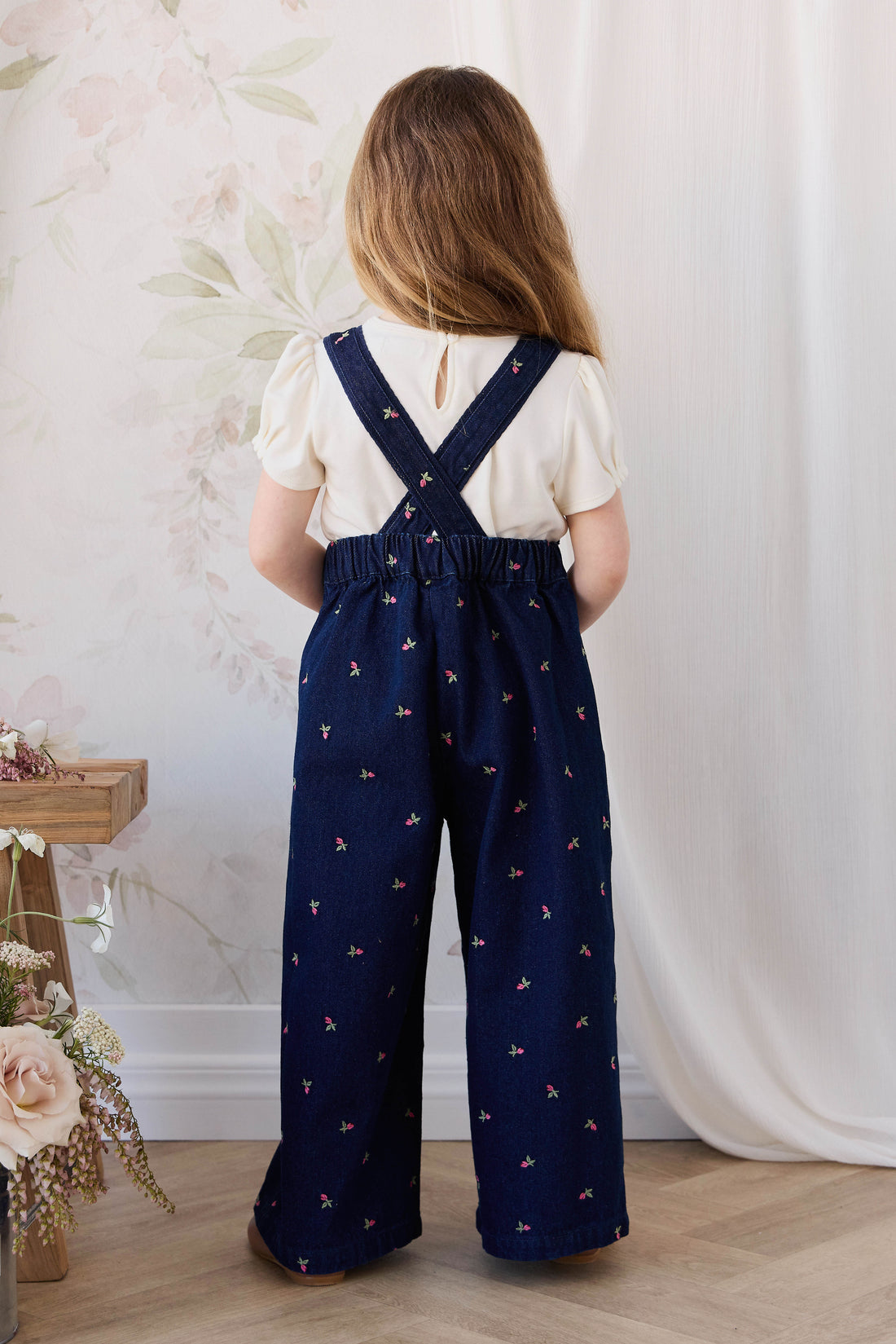 Dovie Overall - Rosebud Denim Childrens Overall from Jamie Kay NZ