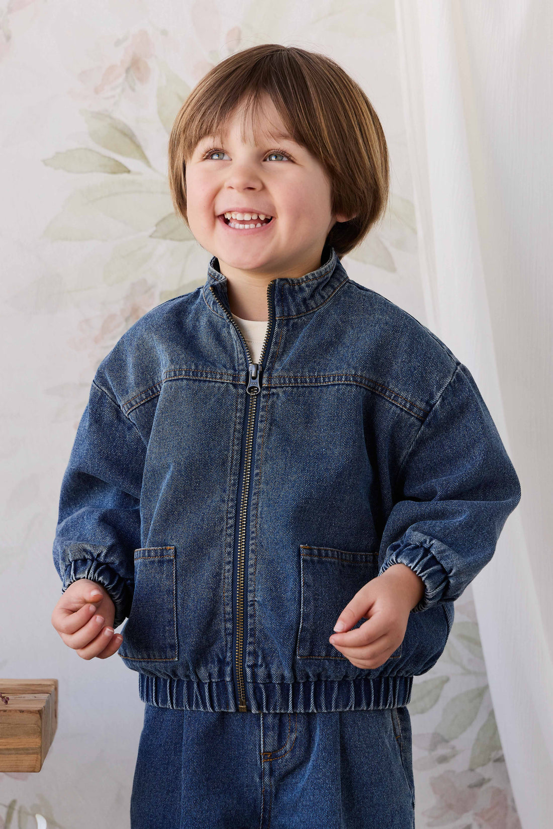 Murray Denim Jacket - Classic Wash Denim Childrens Jacket from Jamie Kay NZ