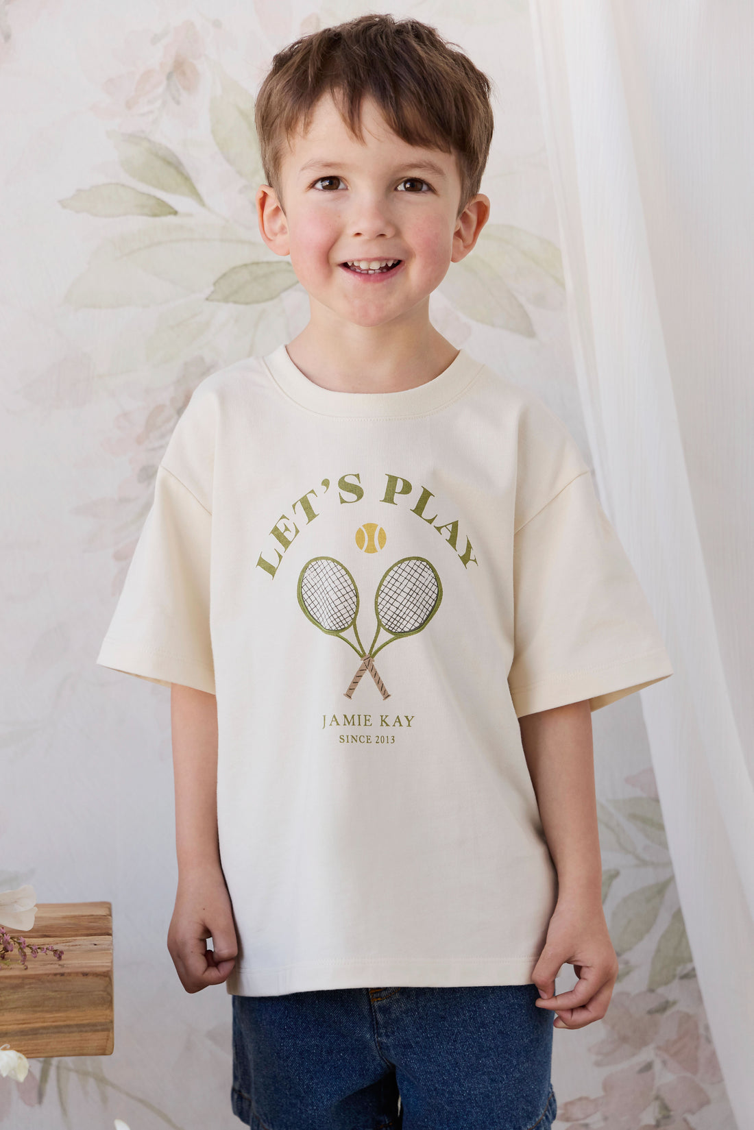 Organic Cotton Bjorn Tee - Lets Play Tofu Childrens Top from Jamie Kay NZ