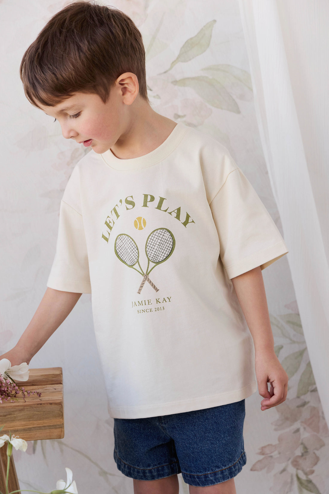 Organic Cotton Bjorn Tee - Lets Play Tofu Childrens Top from Jamie Kay NZ