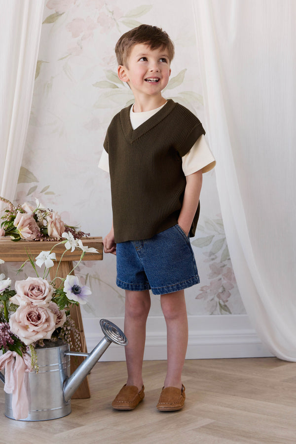 Elliot Vest - Forest Childrens Vest from Jamie Kay NZ
