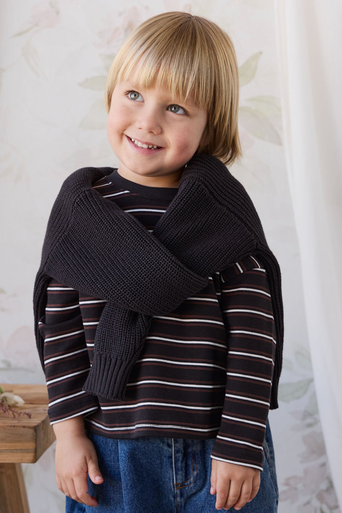 Johan Knitted Cardigan - Slick Childrens Cardigan from Jamie Kay NZ