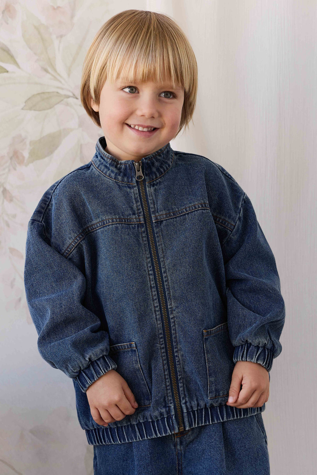 Murray Denim Jacket - Classic Wash Denim Childrens Jacket from Jamie Kay NZ