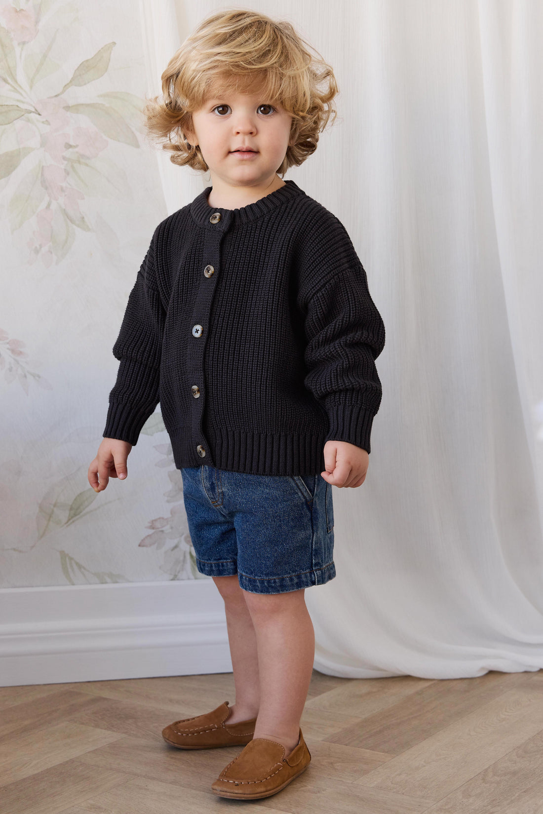 Johan Knitted Cardigan - Slick Childrens Cardigan from Jamie Kay NZ