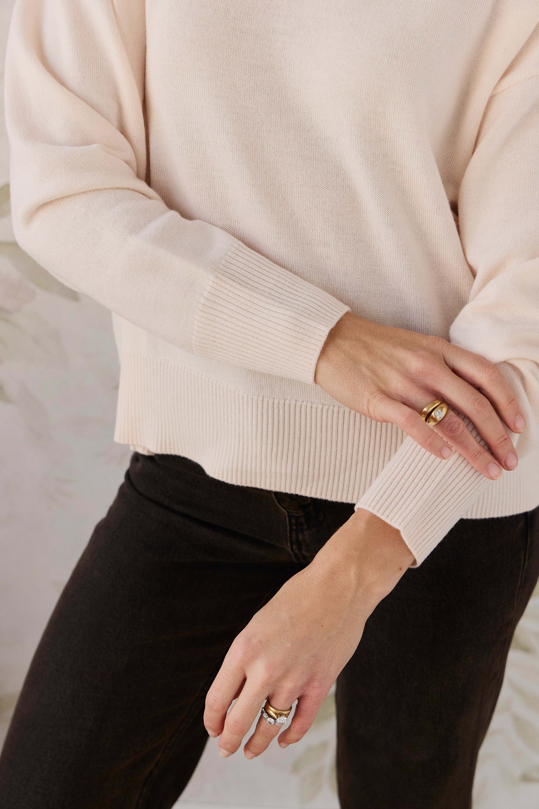Merino Womens Turtleneck Jumper - Ivory Childrens Jumper from Jamie Kay NZ