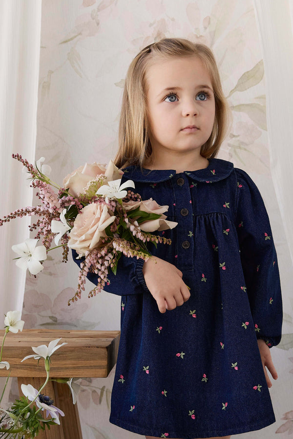 Gracen Dress - Rosebud Denim Childrens Dress from Jamie Kay NZ