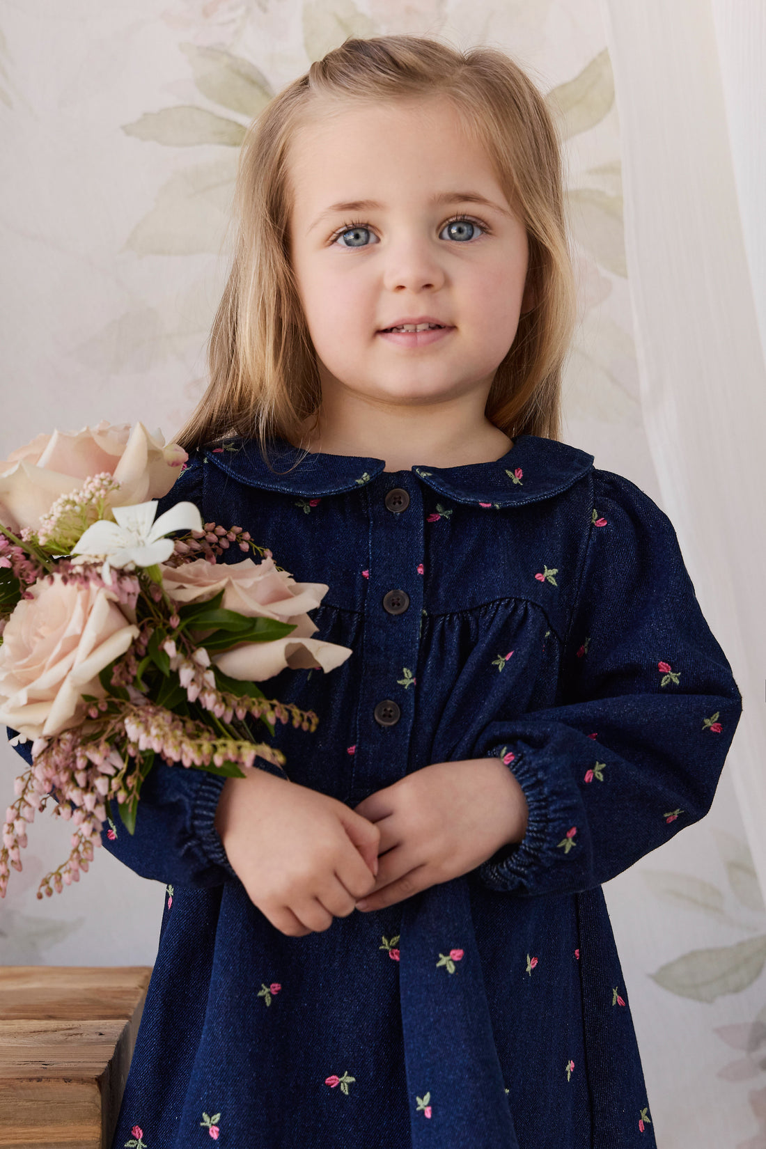 Gracen Dress - Rosebud Denim Childrens Dress from Jamie Kay NZ