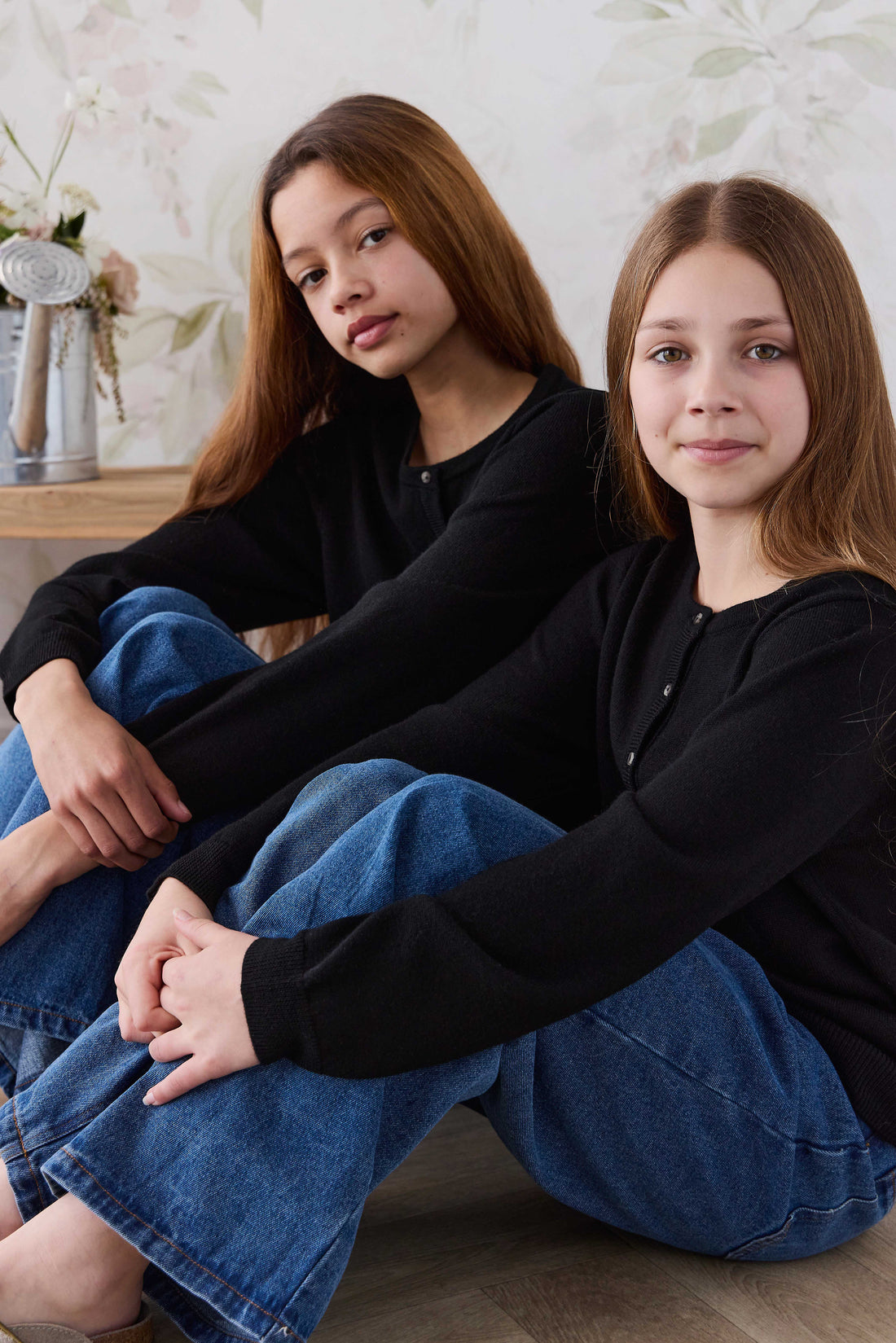 Merino Camille Cardigan - Black Childrens Cardigan from Jamie Kay NZ