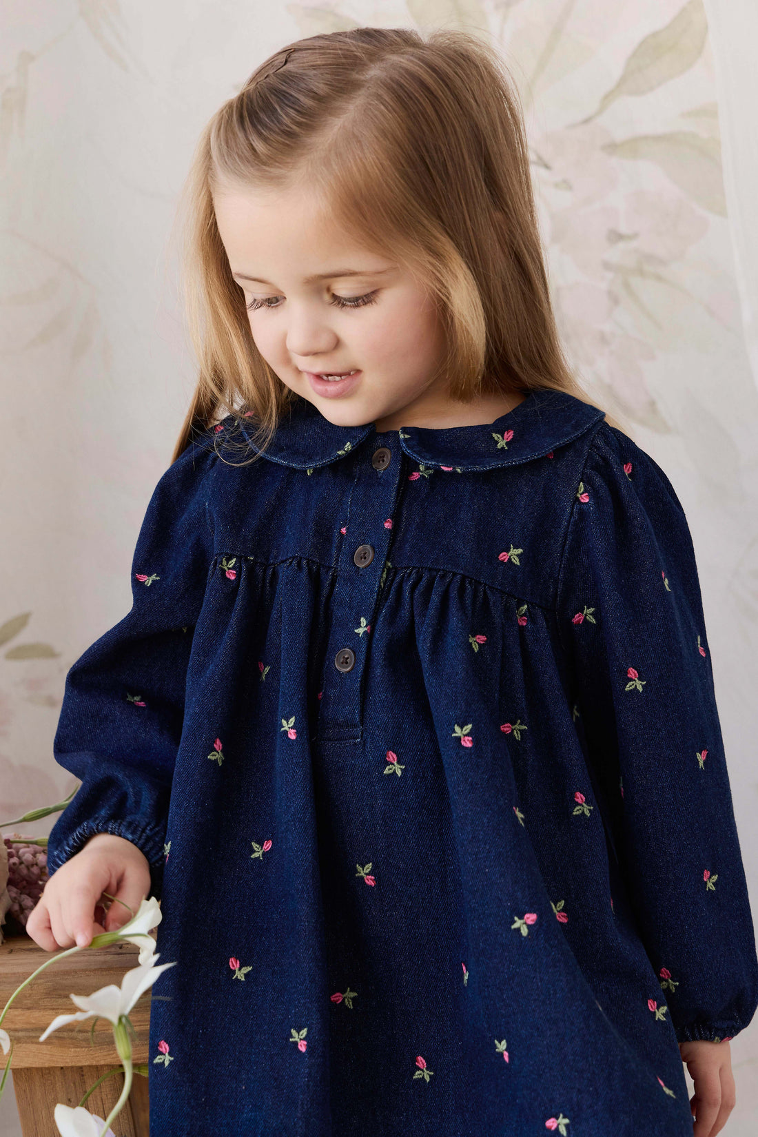 Gracen Dress - Rosebud Denim Childrens Dress from Jamie Kay NZ