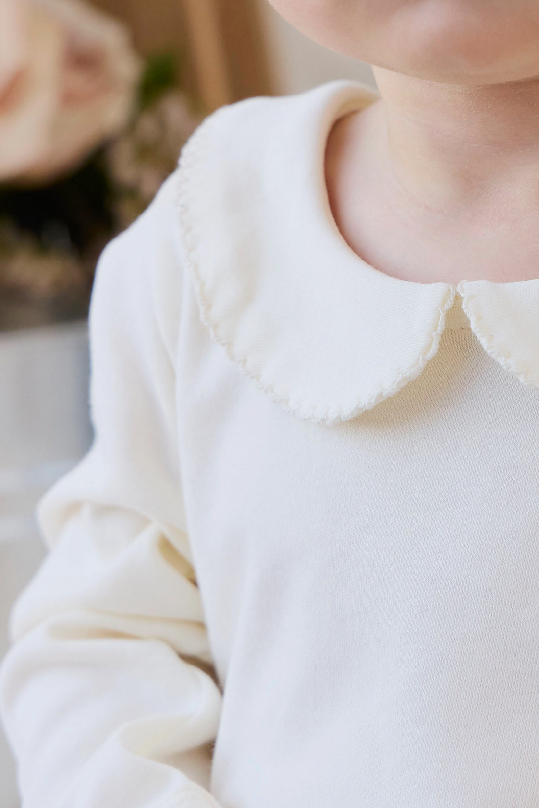 Pima Cotton Wrenley Bodysuit - Parchment Childrens Bodysuit from Jamie Kay NZ