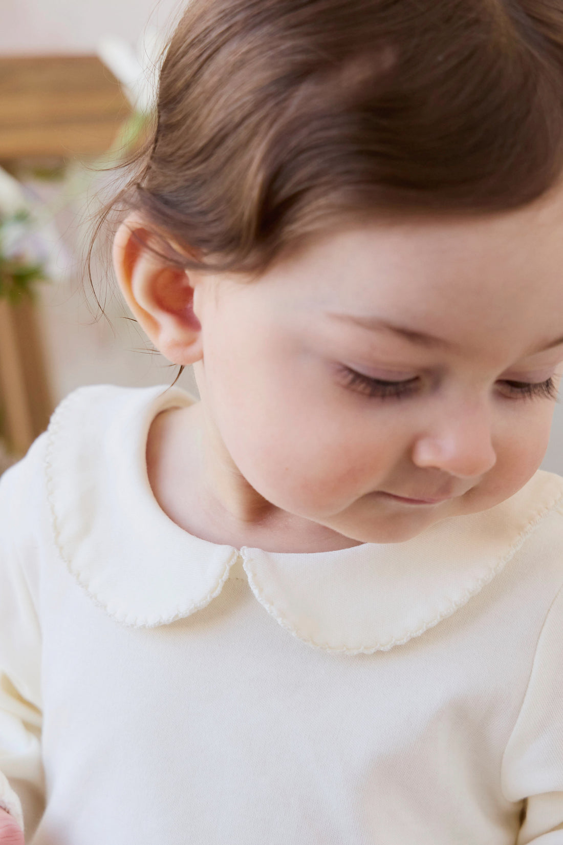 Pima Cotton Wrenley Bodysuit - Parchment Childrens Bodysuit from Jamie Kay NZ