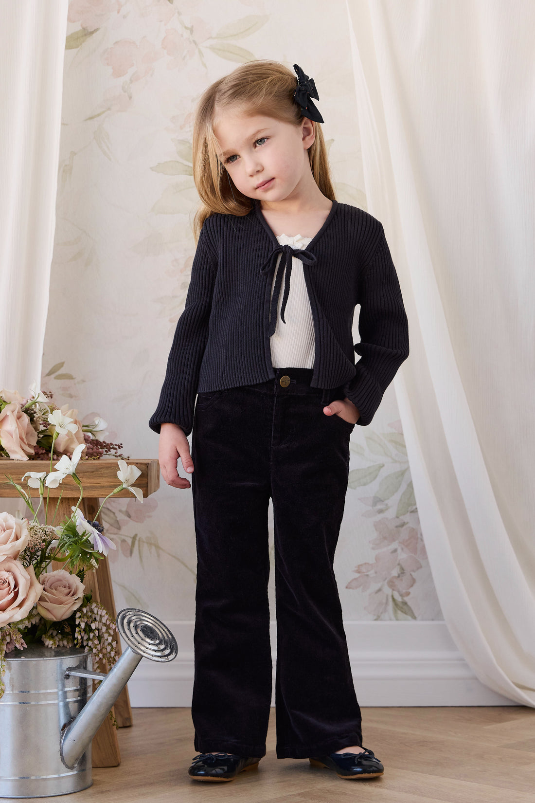 Gracen Pincord Pant - Eclipse Childrens Pants from Jamie Kay NZ