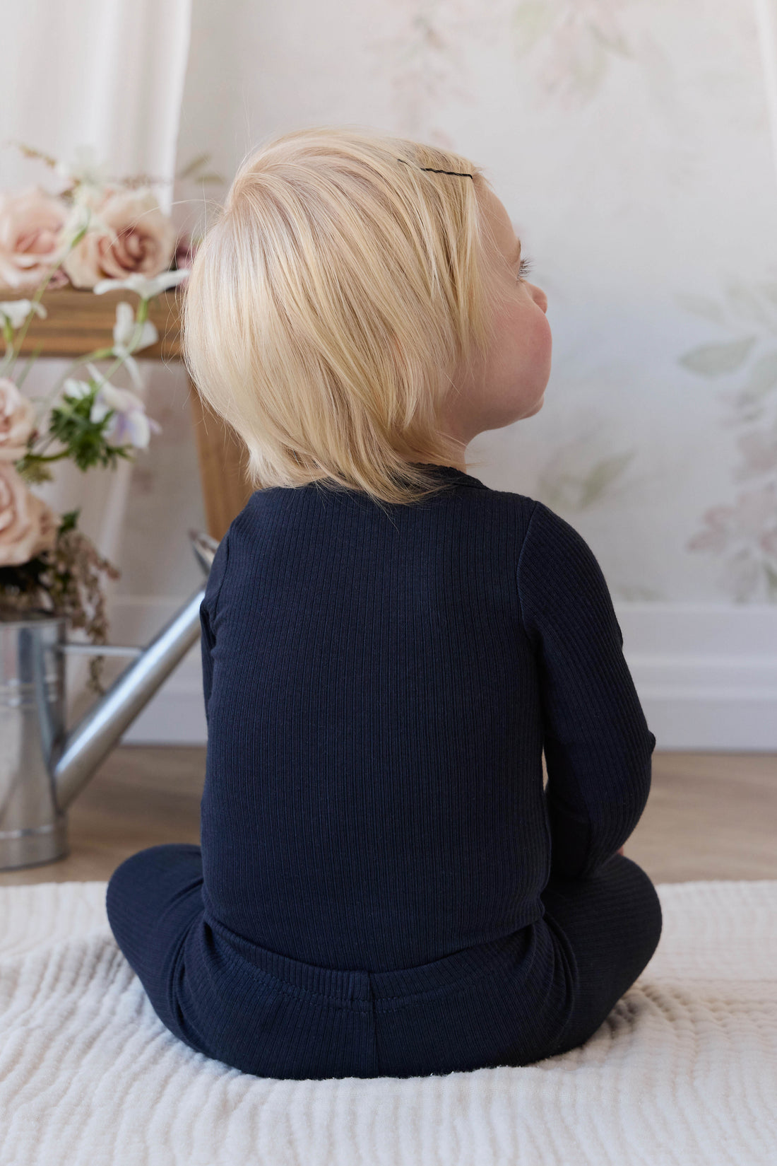 Organic Cotton Modal Maude Bodysuit - Eclipse Childrens Bodysuit from Jamie Kay NZ
