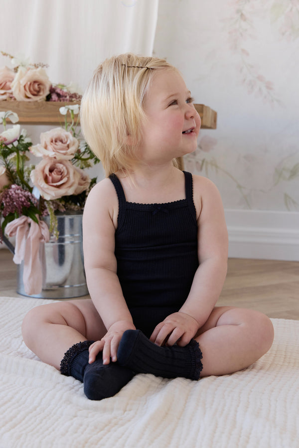 Organic Cotton Modal Laylin Singletsuit - Eclipse Childrens Bodysuit from Jamie Kay NZ