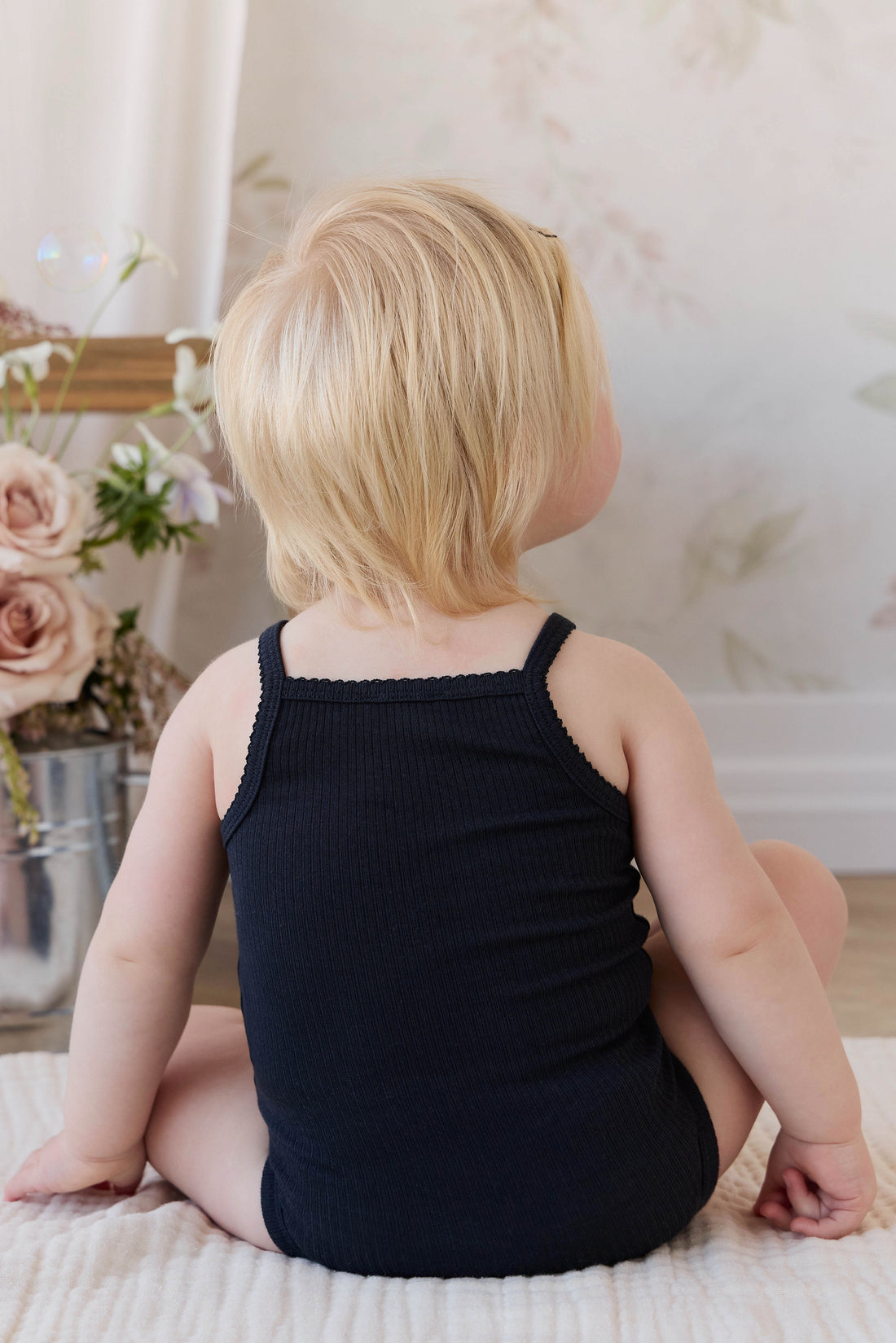 Organic Cotton Modal Laylin Singletsuit - Eclipse Childrens Bodysuit from Jamie Kay NZ